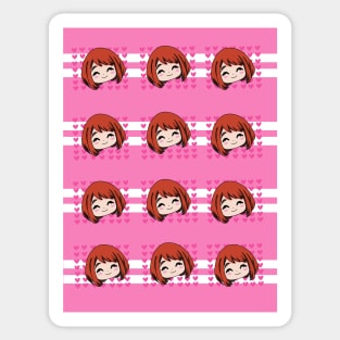 Cute Uraraka Pattern Sticker